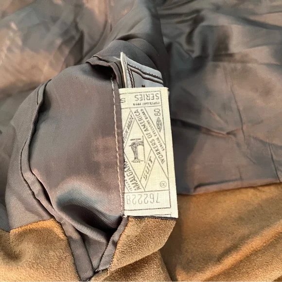 Dior Vintage Suede Tan Sport Coat Classic Tailored Blazer 40R - Picture 10 of 10